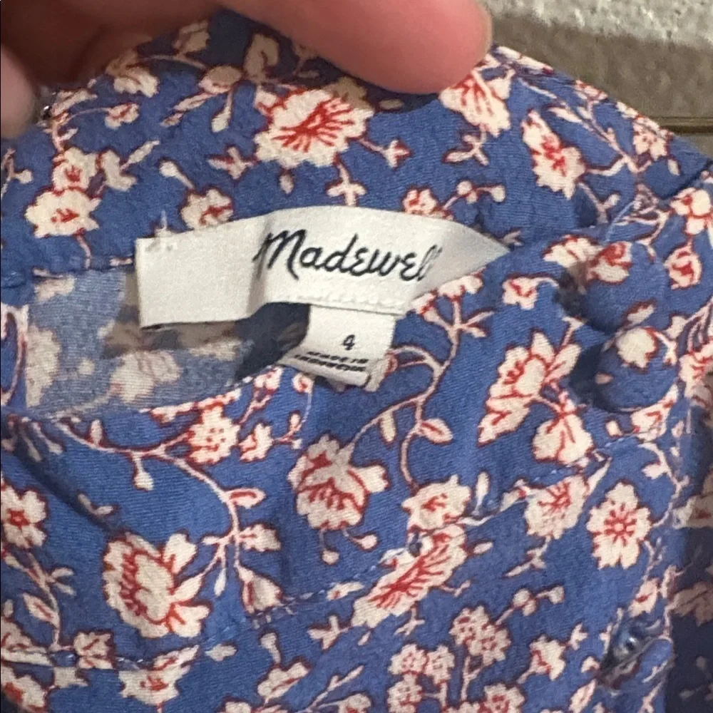 Madewell Floral Mini Skirt